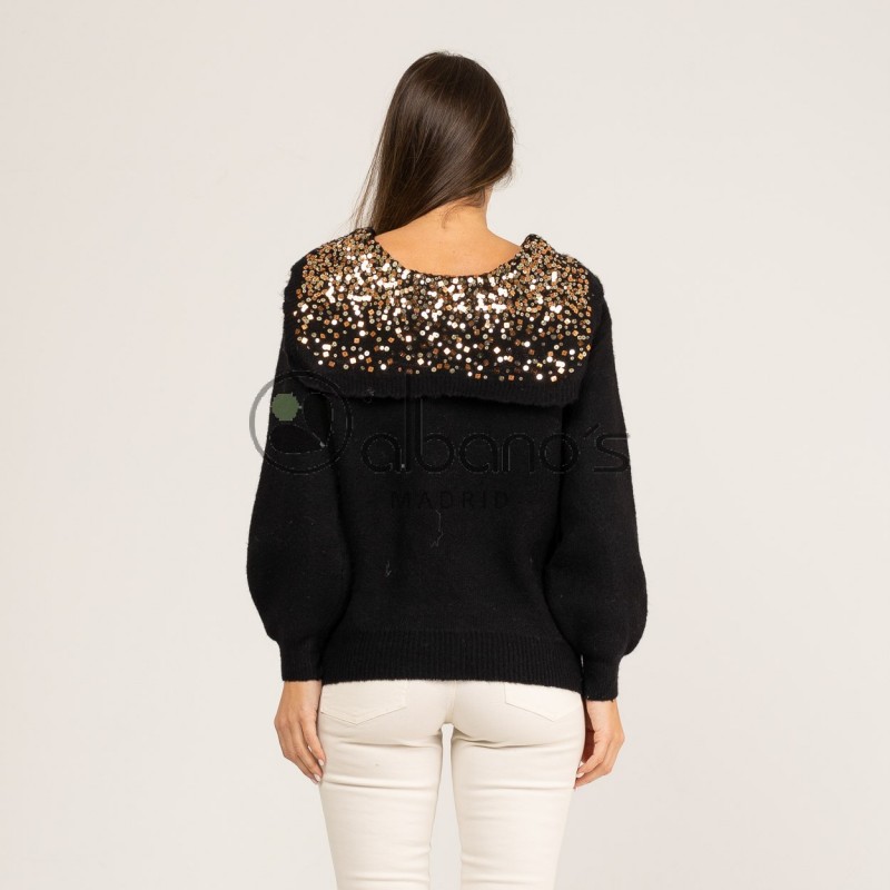 SHIMMERY BABY NECK SWEATER REF.8199-2