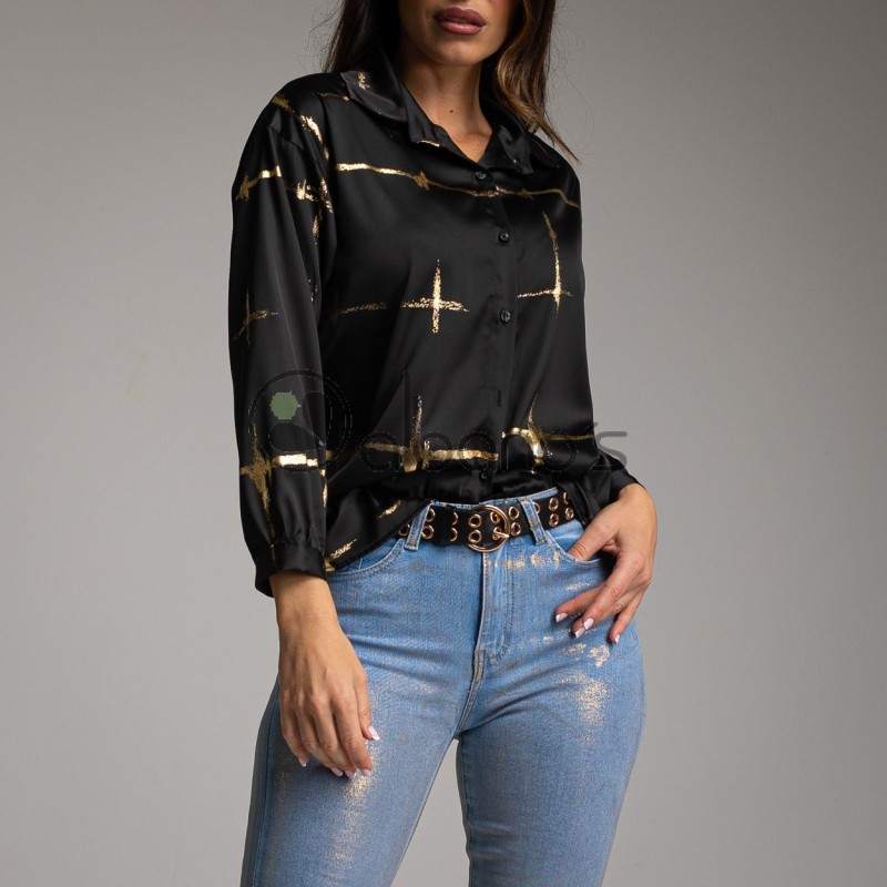 GOLD LAMINATED TRACES SHIRT REF.212759-2