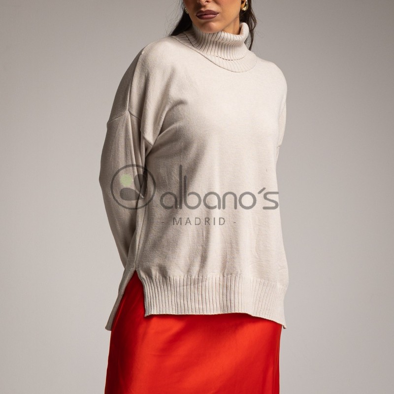 TURN NECK SWEATER WITH SIDE OPENINGS REF.5511-14