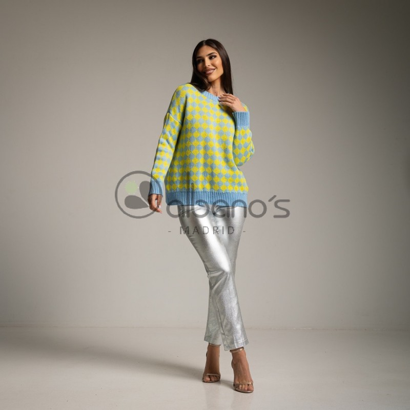 RETRO RHOMBUS SWEATER WITH LOVING TOUCH REF.9822-26