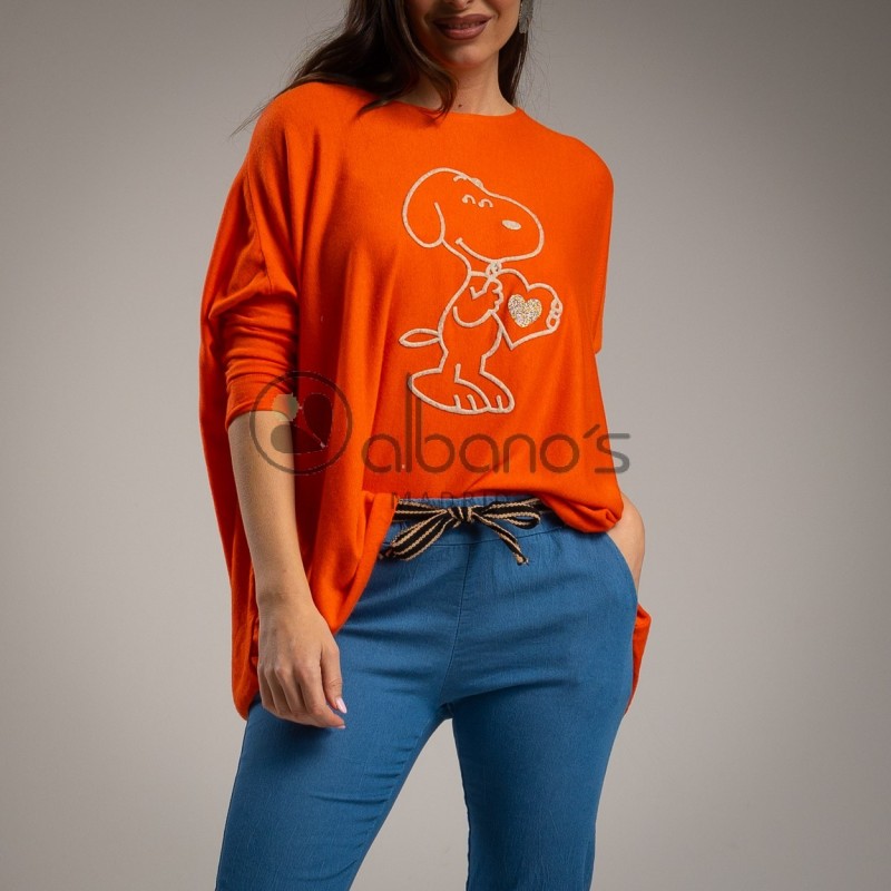 SWEATER SNOOPY OVER SIZE REF.62148-12