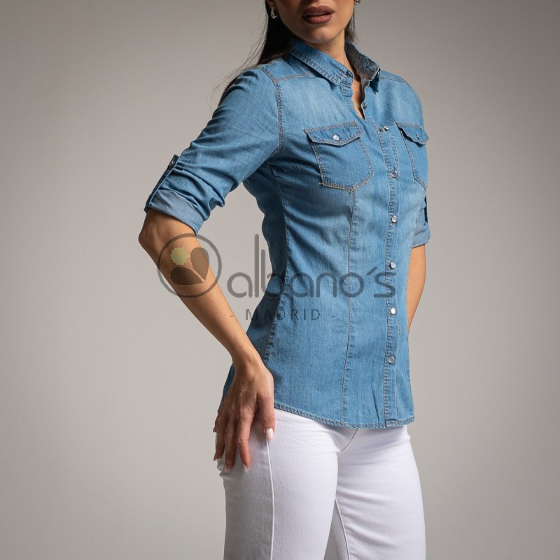 DENIM BLOUSE WITH POCKETS REF.1829101-31