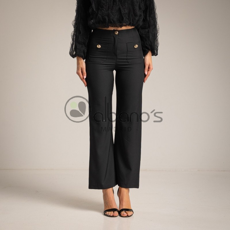 PANTS WITH PLASTON POCKETS WITH GOLD BUTTON REF.2670-2