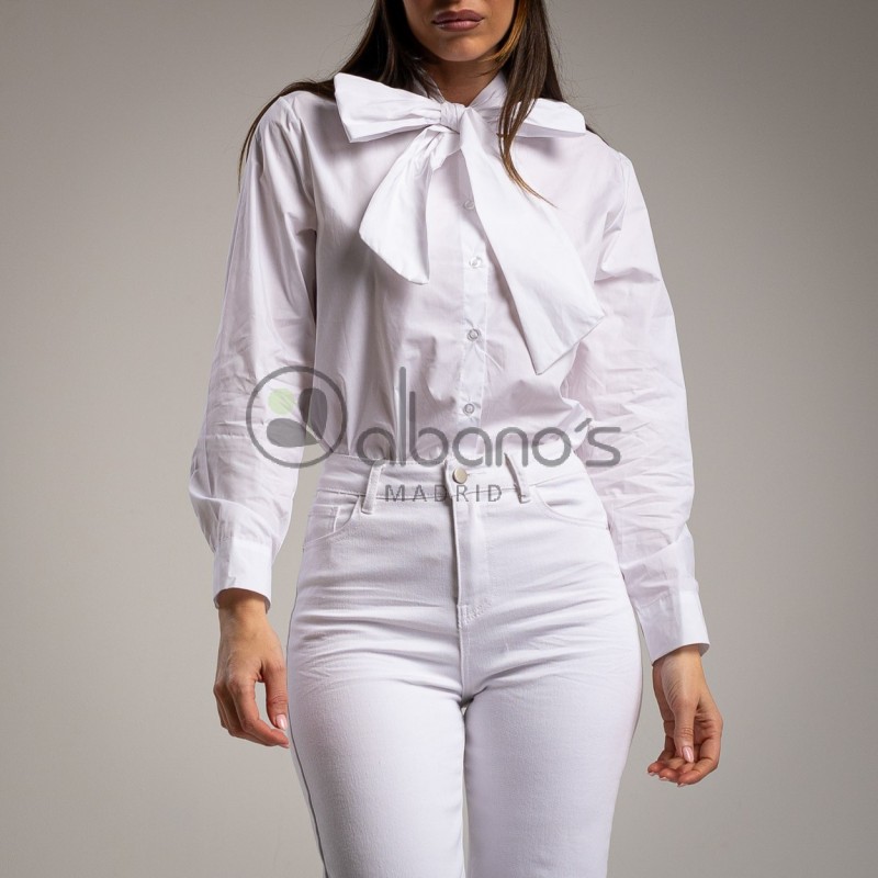 HALTER NECK SHIRT WITH BOW REF.3672-1