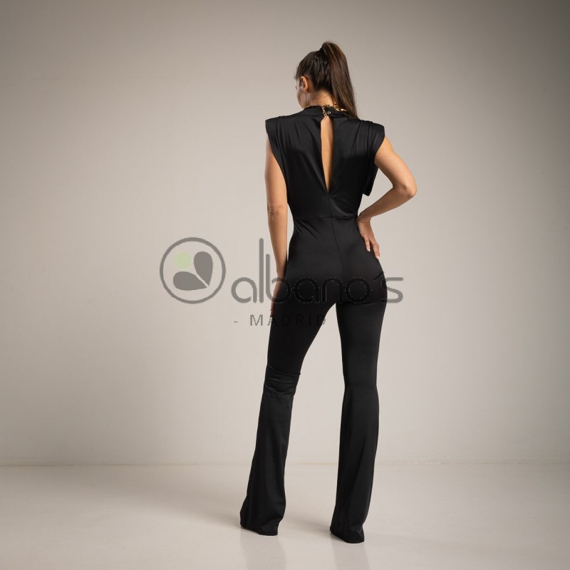 JUMPSUIT WITH DRAPPED NECKLINE AND SHOULDER ARMHOLE REF.3885-2