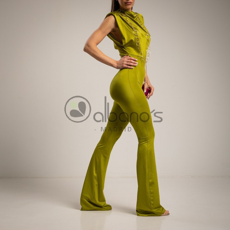 JUMPSUIT WITH DRAPPED NECKLINE AND SHOULDER ARMHOLE REF.3885-53