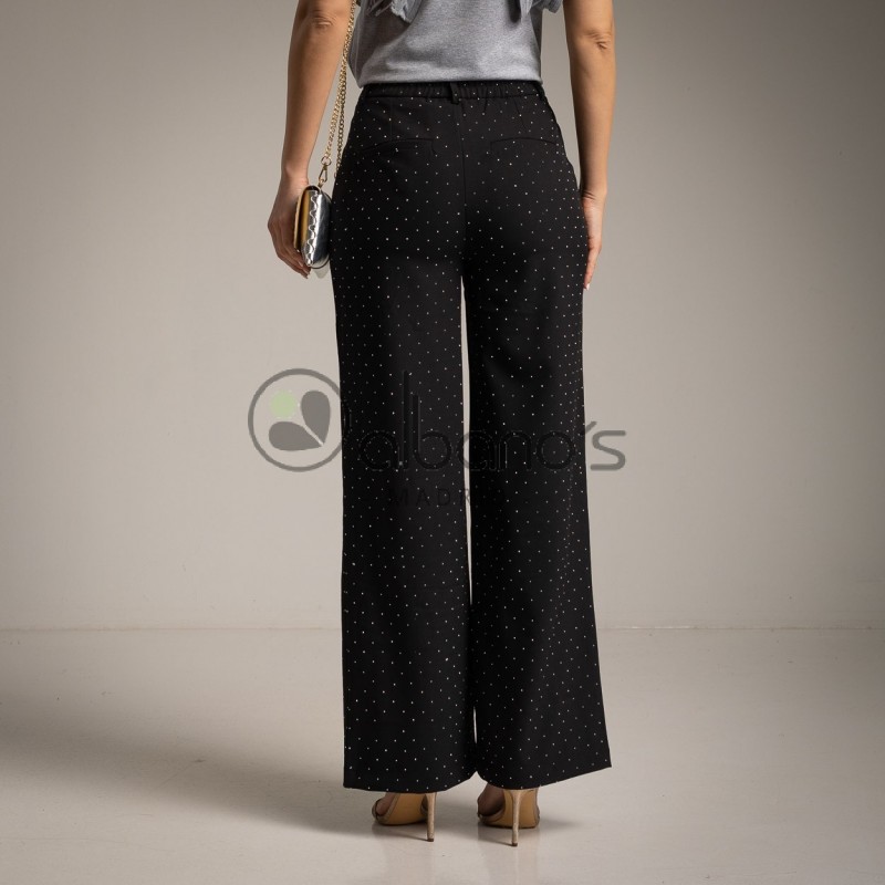 TROUSERS PALAZZO STRASS REF. 23022-2
