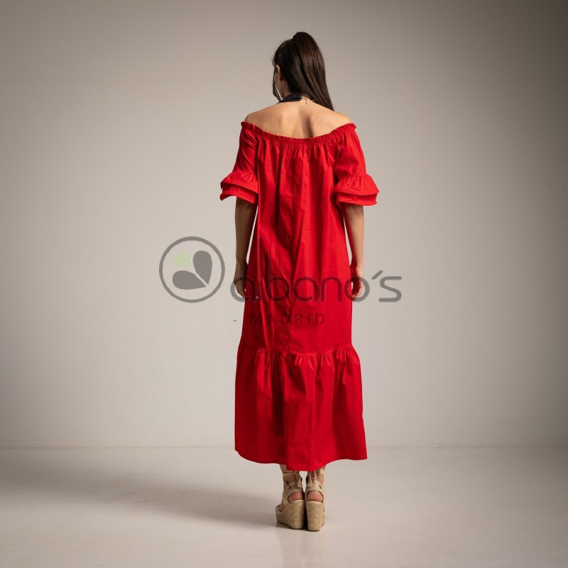RANCHERA DRESS WITH REBOLEDA SLEEVE REF.15269-3