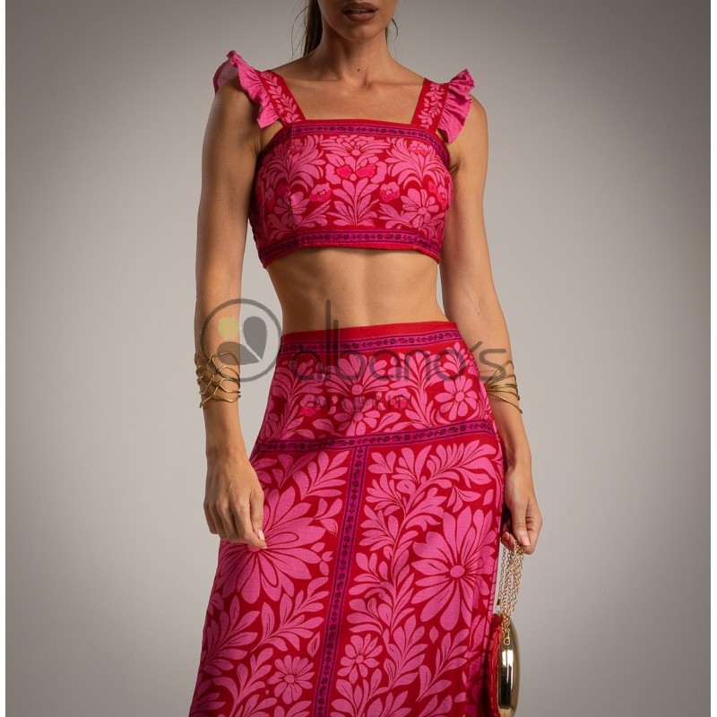 2-PIECE SET TOP SKIRT BURMAIA PANOT REF.13110-51