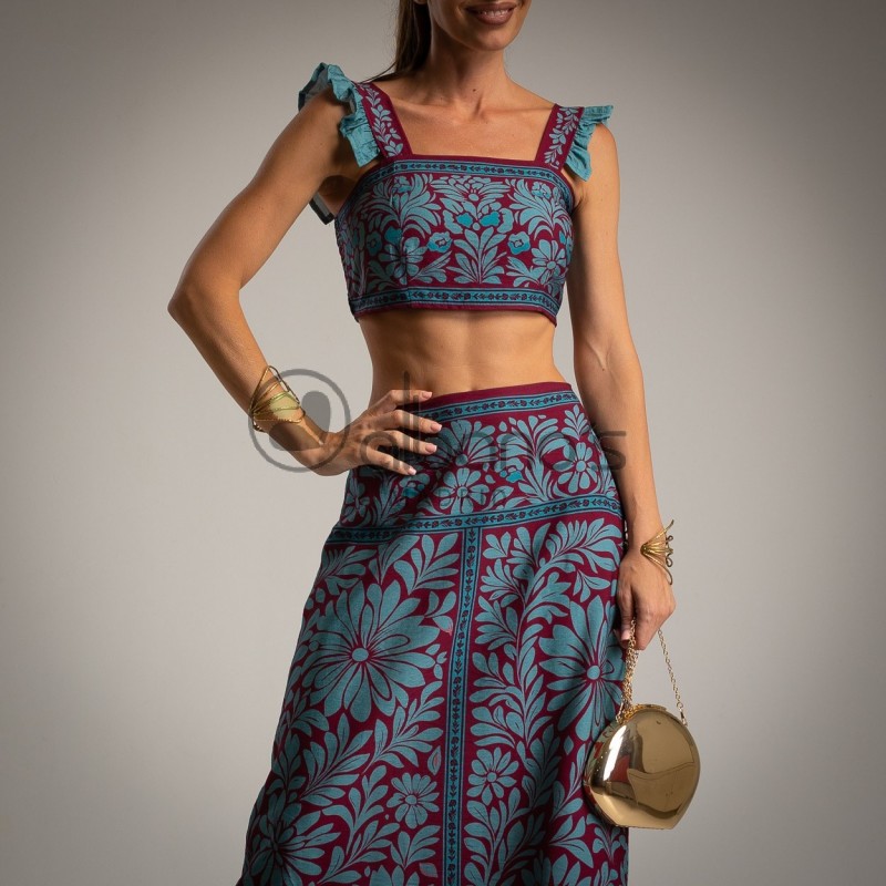 2-PIECE SET TOP SKIRT BURMAIA PANOT REF.13110-33