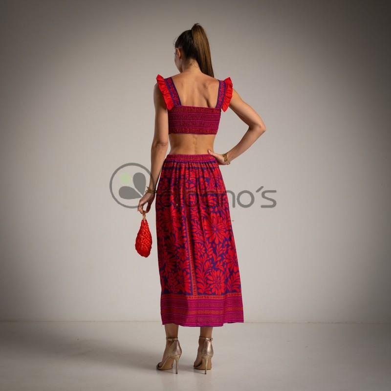 CONJUNTO 2 PEÇAS COM SAIA BURMAIA PANOT REF.13110-3