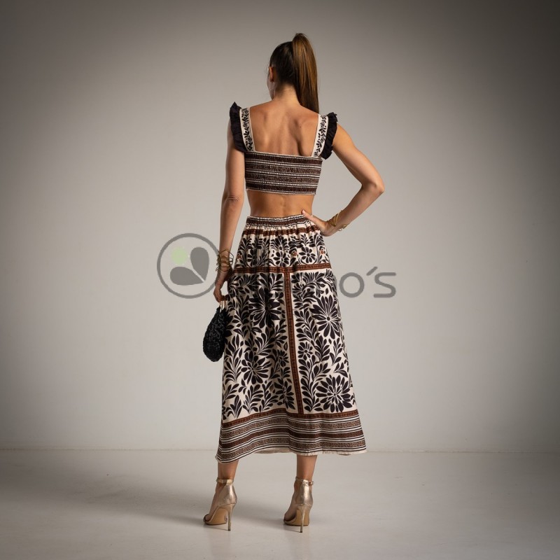 CONJUNTO 2 PEÇAS COM SAIA BURMAIA PANOT REF.13110-2