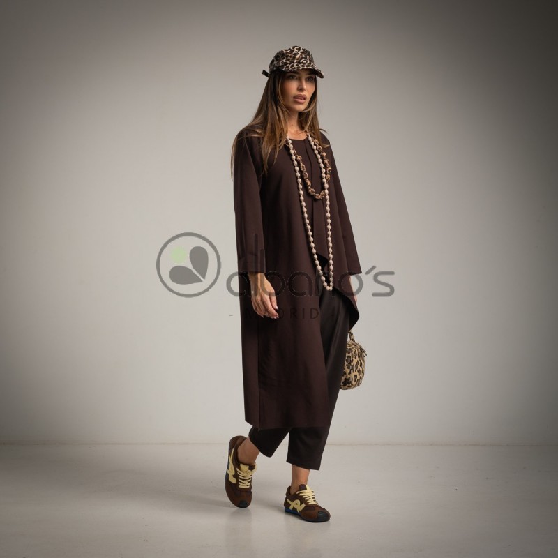 MAXI CASACA PICOS COSTURA CENTRAL REF.11678-49