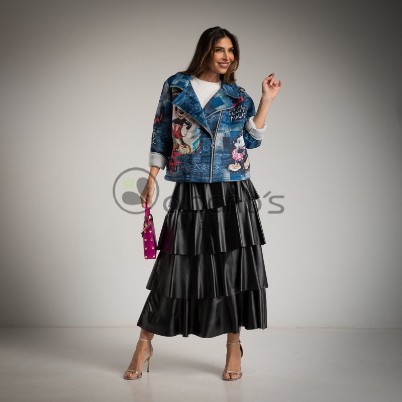 BIKER NEOPRENE MICKEY PATCH DENIM REF.696020-31