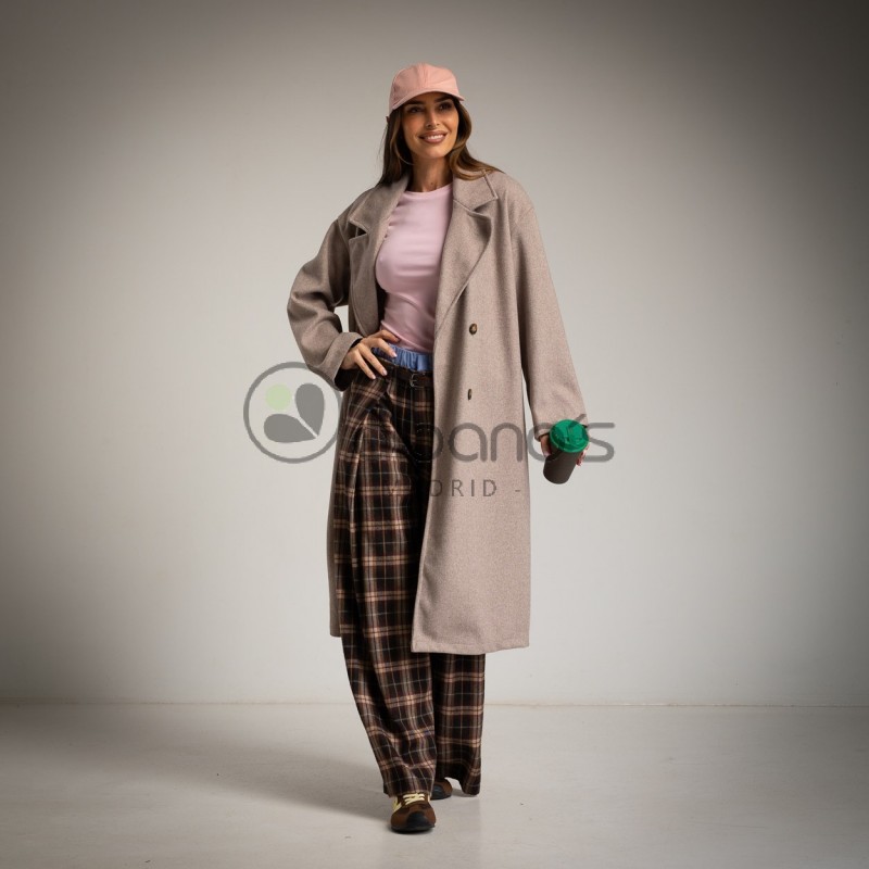 OVERSIZED DOUBLE-BREADED COAT POCKETS REF.88792-14