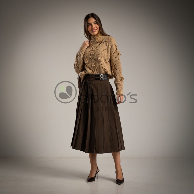 FALDA TABLAS DOBLE HEBILLA REF.8511508-49