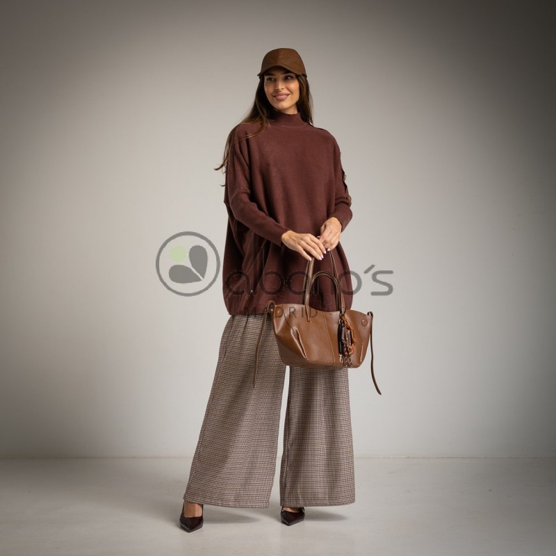 PULL OVERSIZE  À BOUTONS AUX ÉPAULES RÉF. 150-49