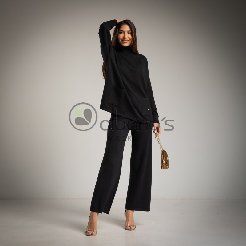 SET 2 PIEZAS PUNTO SWEATER BOLSILLOS REF.6032-2