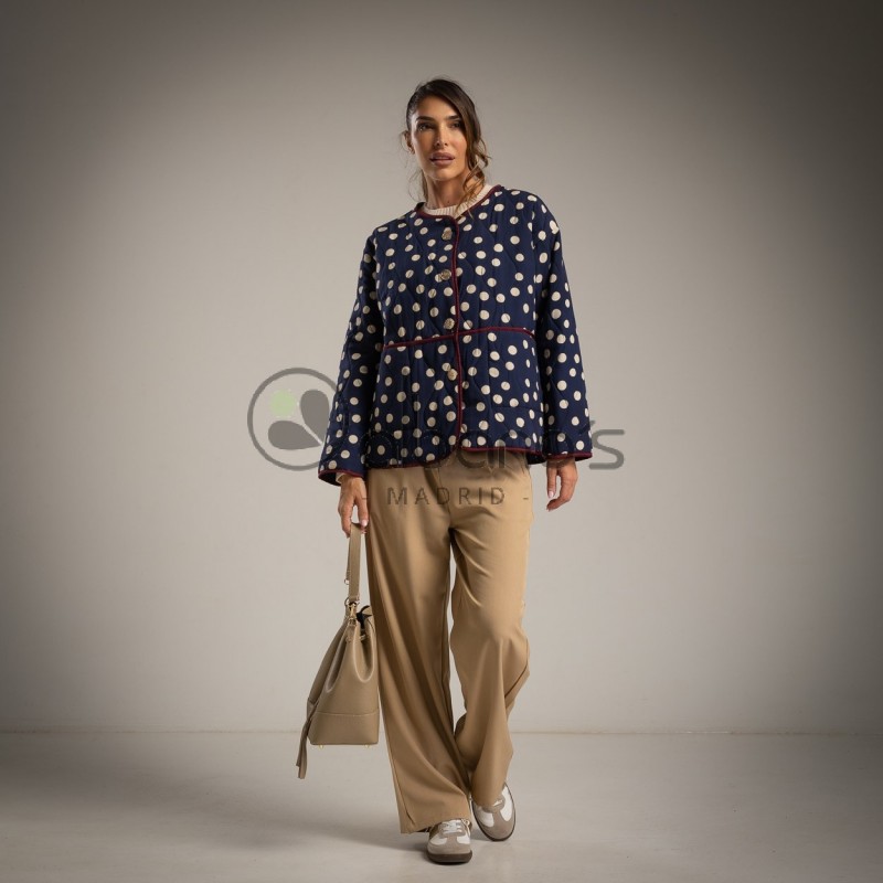  QUILTED JACKET WITH DOTS  REF.243271-19