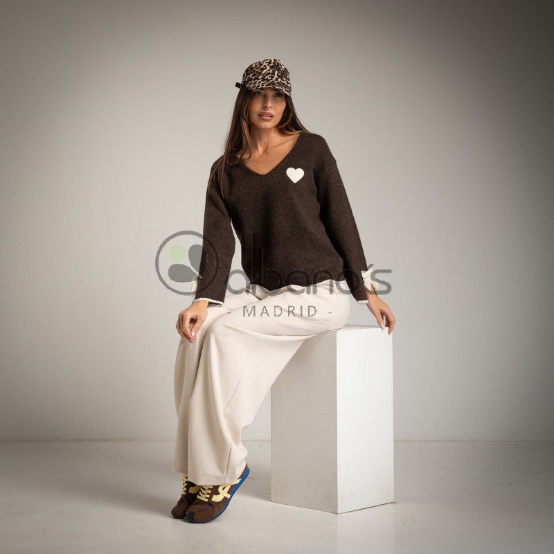 SWEATER  CORAZÓN LAZO REF.25562-49