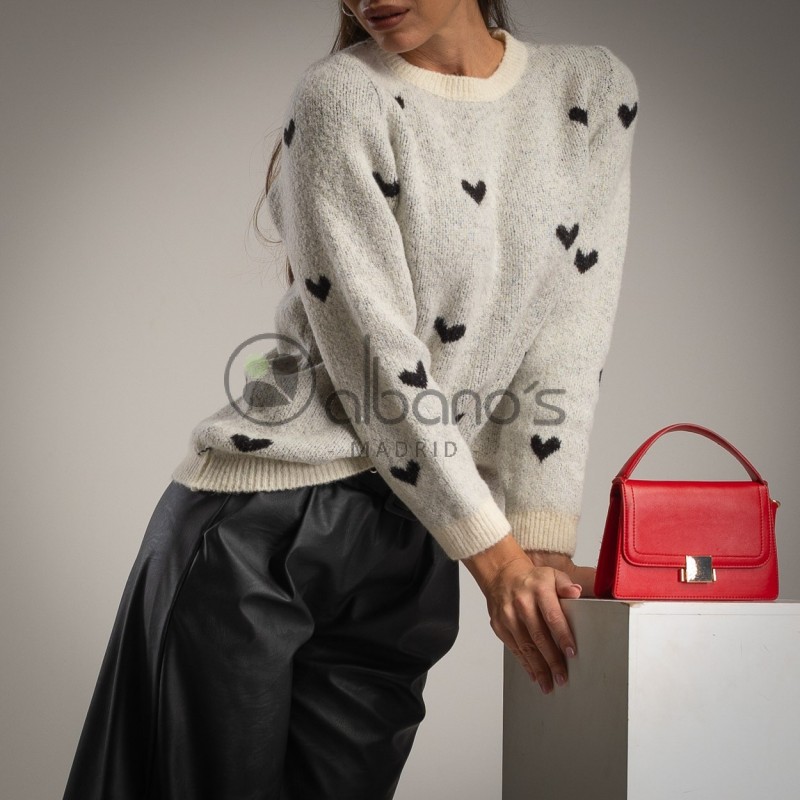 RUSTIC HEARTS SWEATER REF. 2502-17