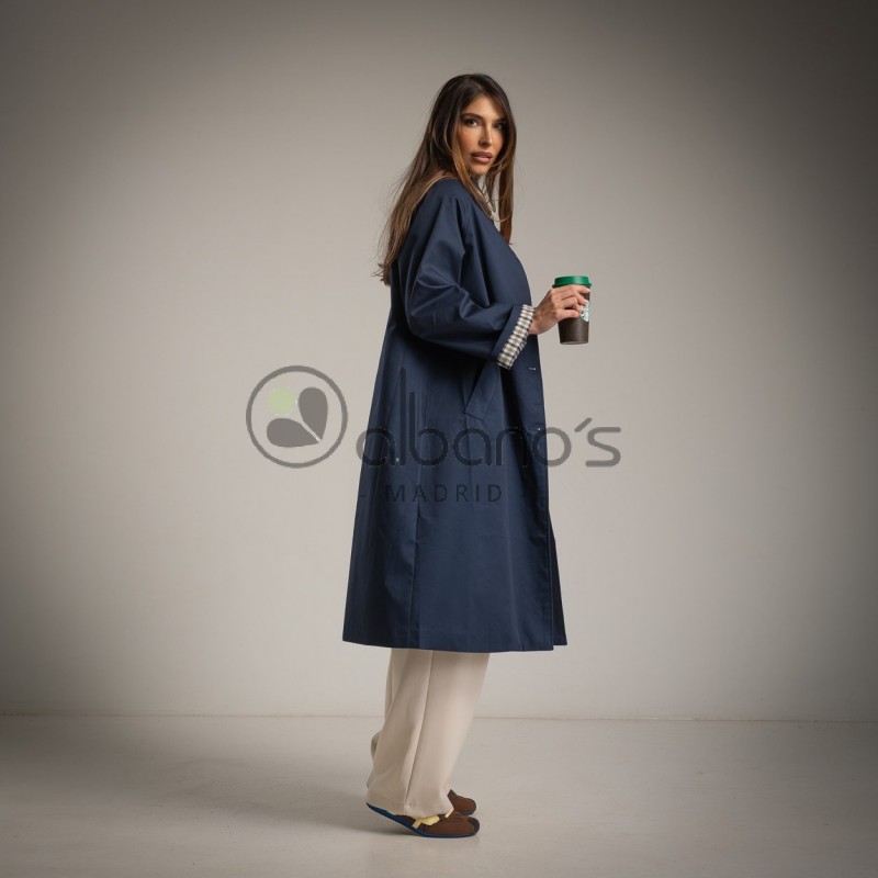 MAXI TRENCH WITH VICHY LINING REF.8505507-19