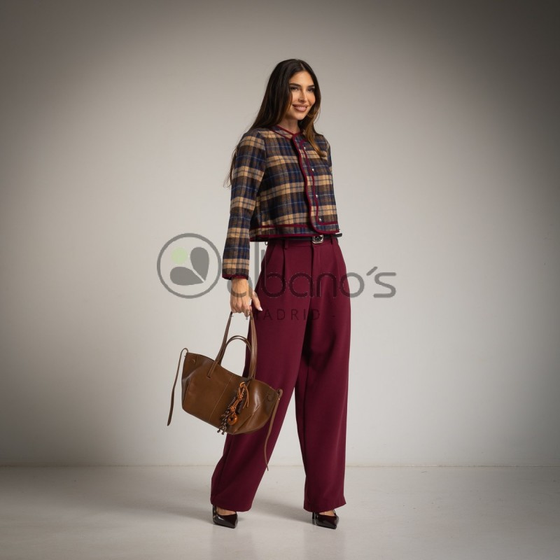 CAYETANA WOOL CHECK JACKET REF.136131-19