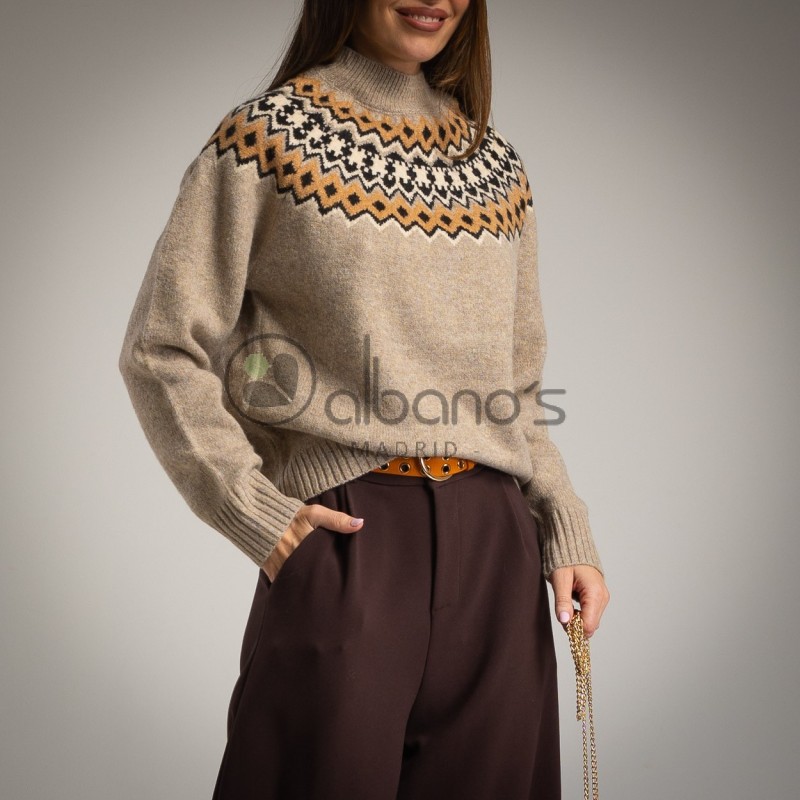 SWEATER GREAT TRIM NECK REF. 5869002-18