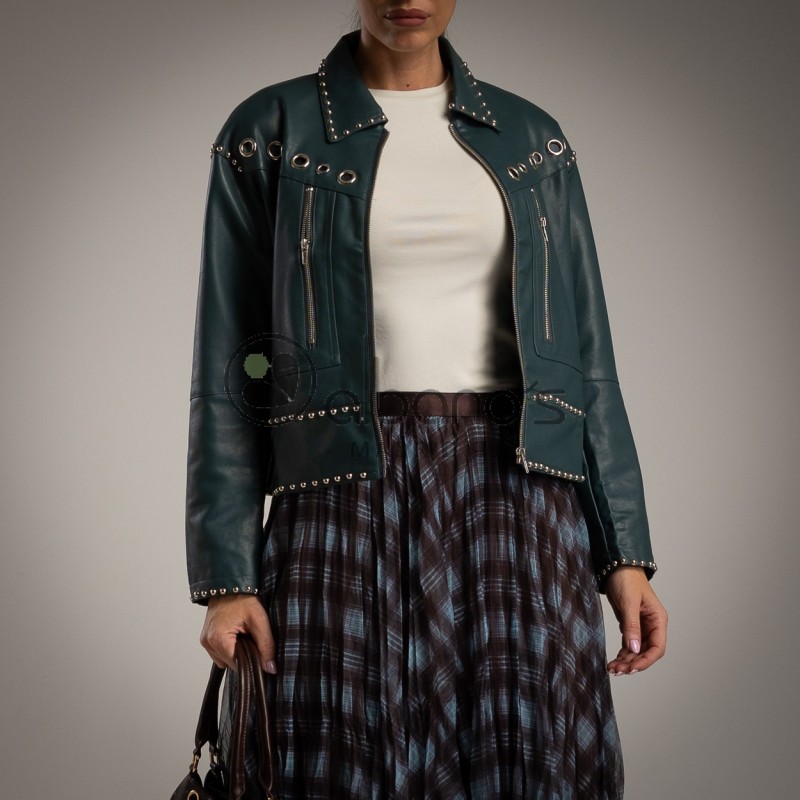 GIACCA FODERATA BORCHIE E RONDELLE REF.2908-52