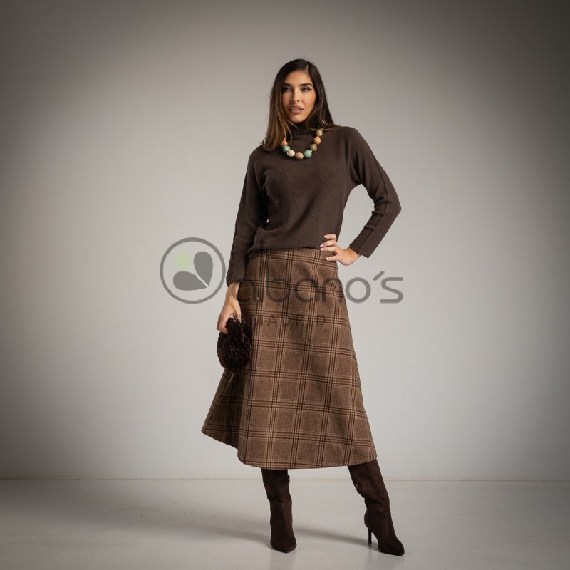 PRINCE WALES EVASE MIDI SKIRT REF.3731-18