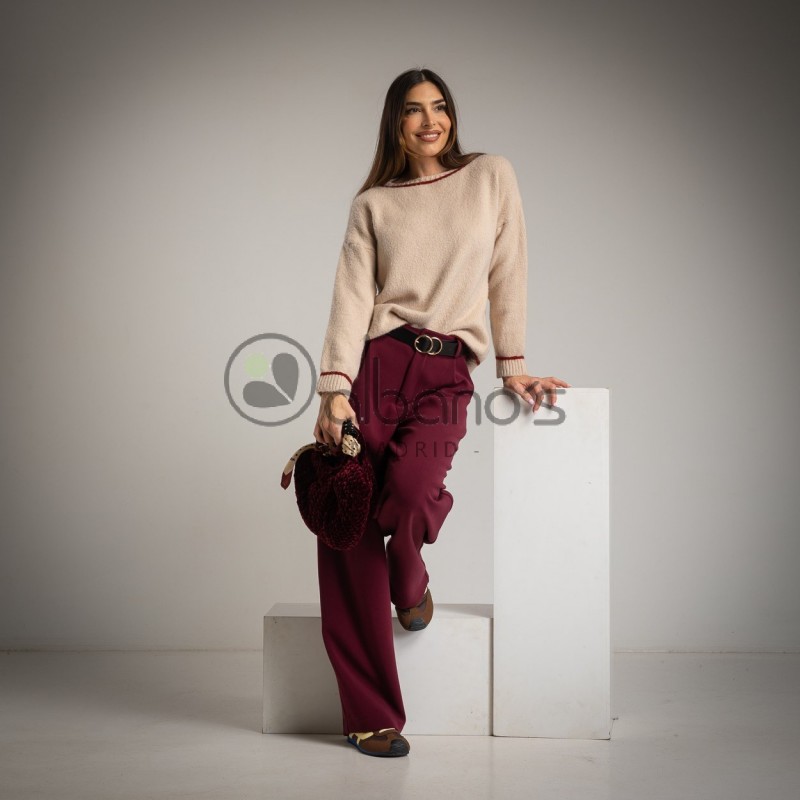 MAGLIONE IN TESSUTO CALDO REF.70062-14