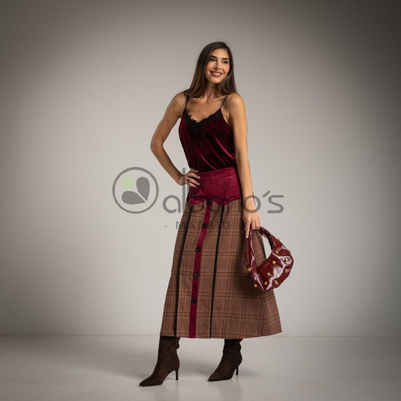 TOP LENCERO TERCIOPELO REF.5523-15