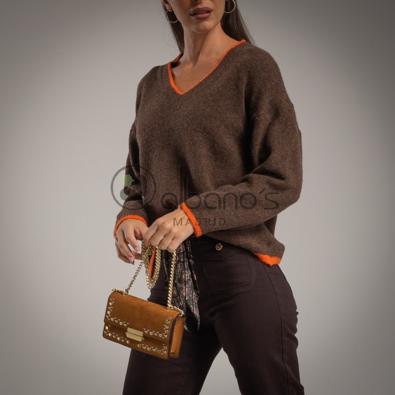  SUÉTER COM GOLA V REF.5098-49