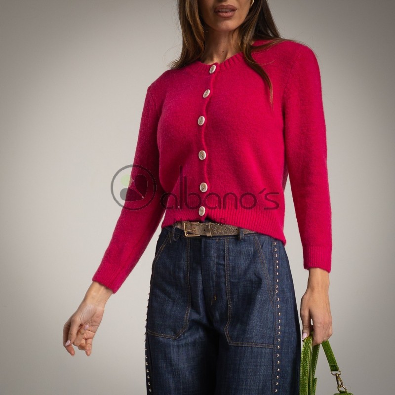 GILET EN MAILLE RUSTIQUE RÉF. 50261-37