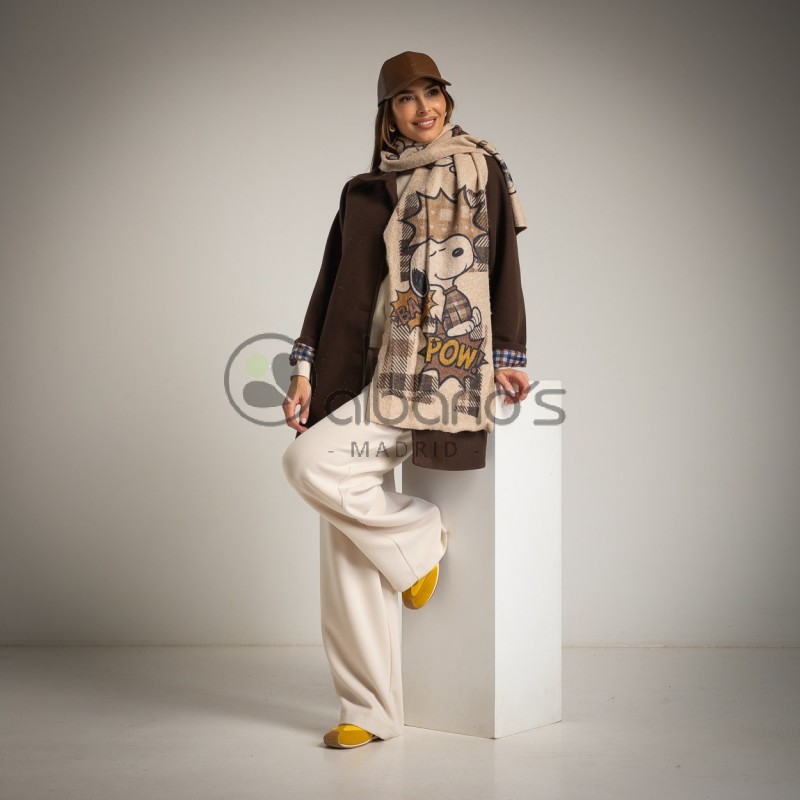 BUFANDA CON LANA SNOOPY POW REF. 18103-14