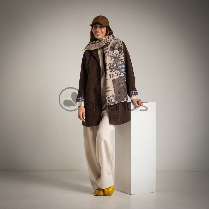 BUFANDA CON LANA LETTER MICKYE REF. 18105-14