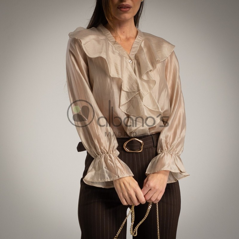 BLUSA COM BABADO C/MAHO REF.28883-14