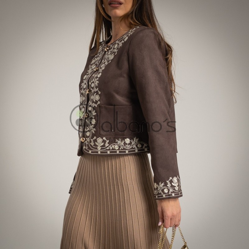 CHAQUETA FORRADA BORDADOS TIROL REF.1011-49