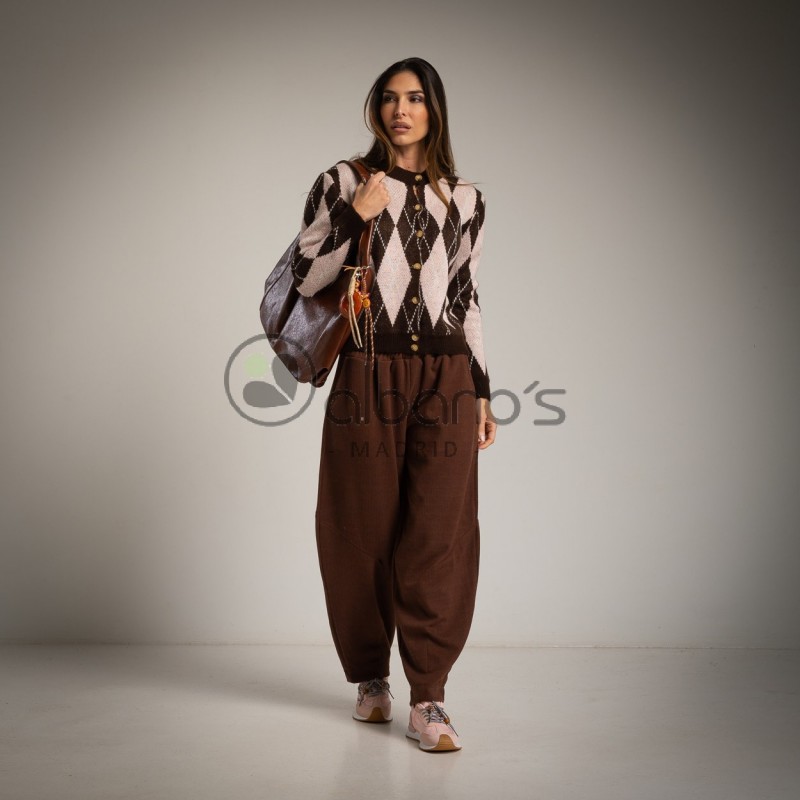 PANTALON BALLOON CÔTELÉ CHAUD RÉF. 25369-49