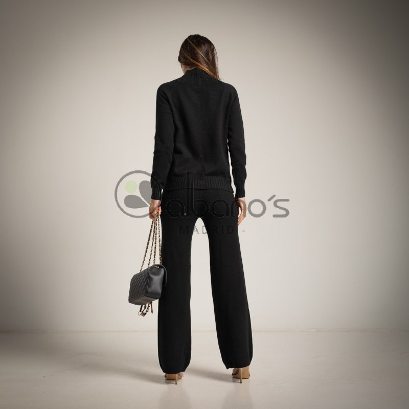 SET TRICÔ 2 PEÇAS EFEITO TRANÇAS REF. 9166-2