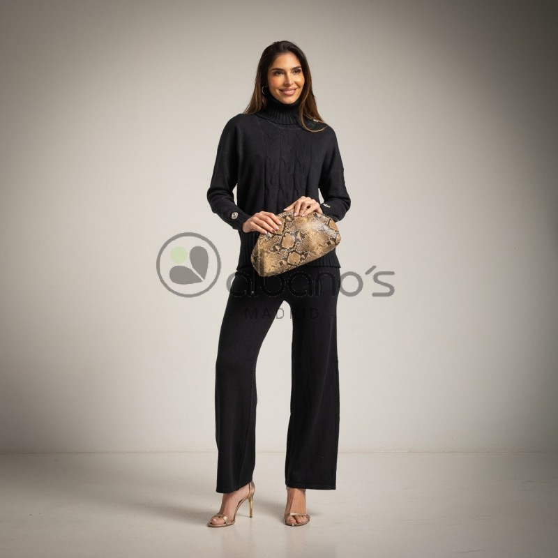 SET 2 PIEZAS TRICOT C/VUELTO OHOS BOTON JOYA REF.16543-2