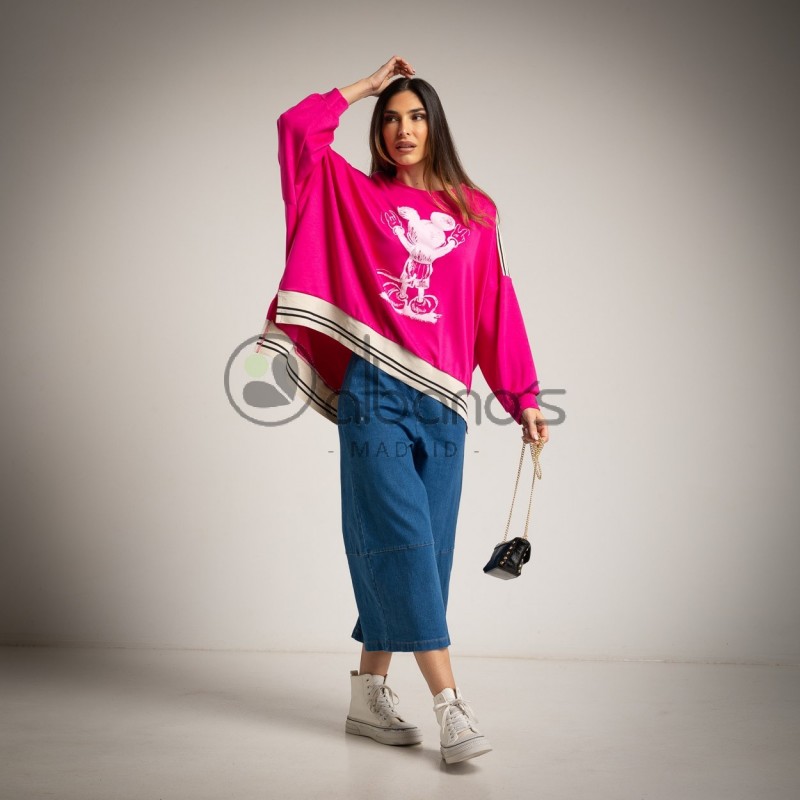 OVERSIZE MICKEY SILHOUETTE SWEATSHIRT REF. 371781-37