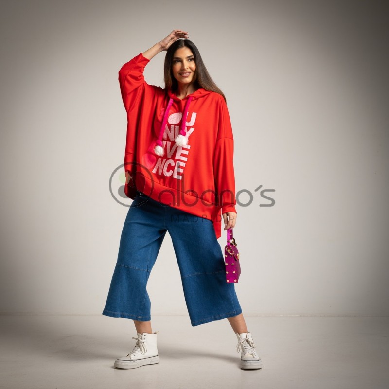 OVERSIZE SWEATSHIRT YOU ONLY LIVE ONES REF. 62233-3