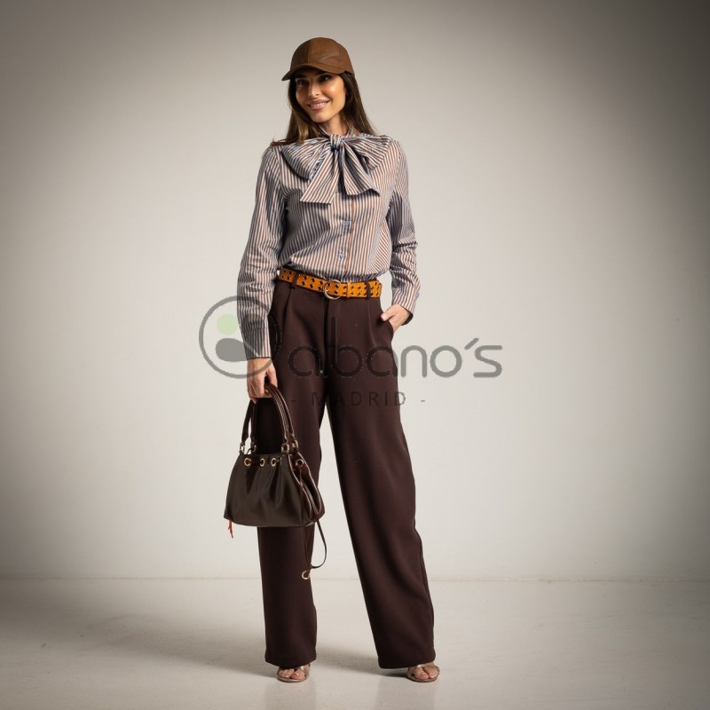 BLOUSE C/HALTER CAYETANA STRIPES REF.790242-33