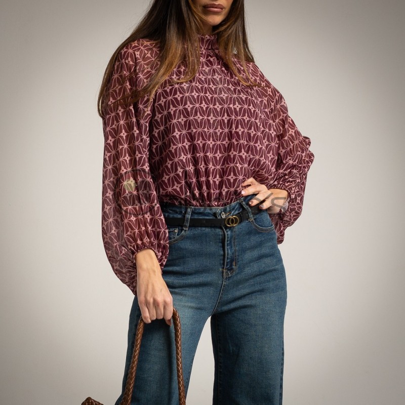 BLUSA C/HALTER RETRO LAZO ESPALDA REF.5597-15