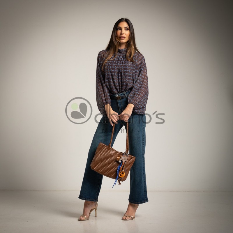 BLUSA C/HALTER RETRO LAZO ESPALDA REF.5597-49