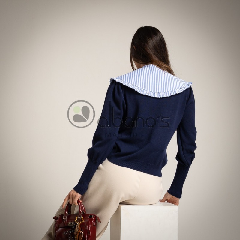 GOLA BEBÊ COM LAÇINHO STRIPES REF.157651-44