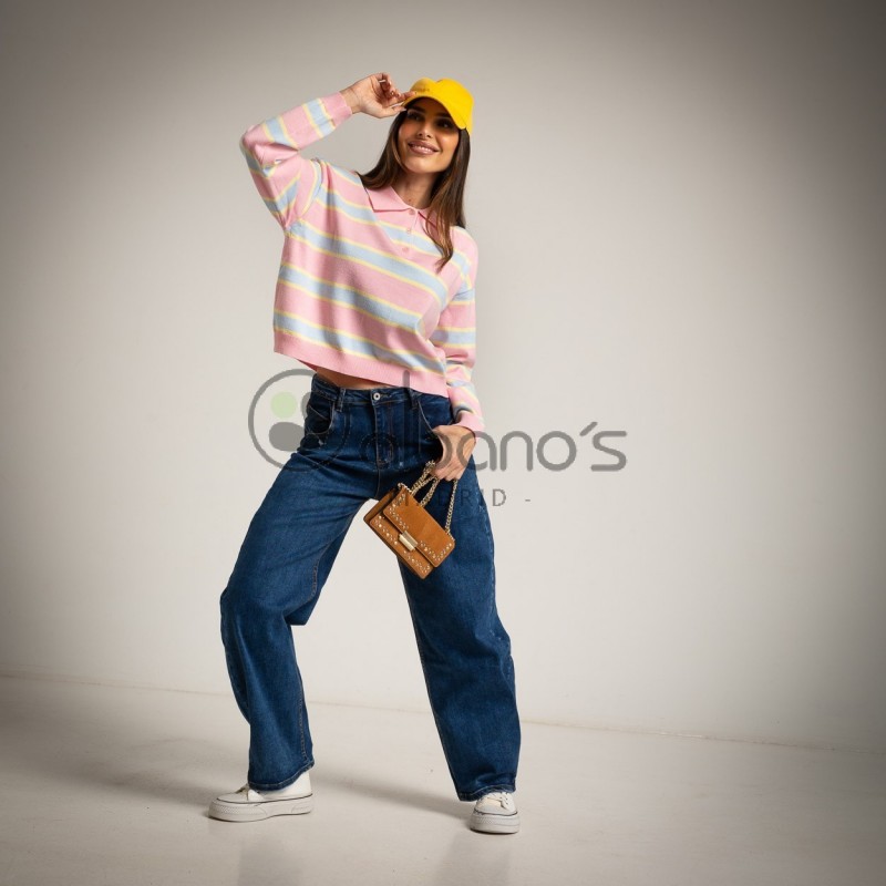 SWEATER POLO STRIPES REF.7139-9