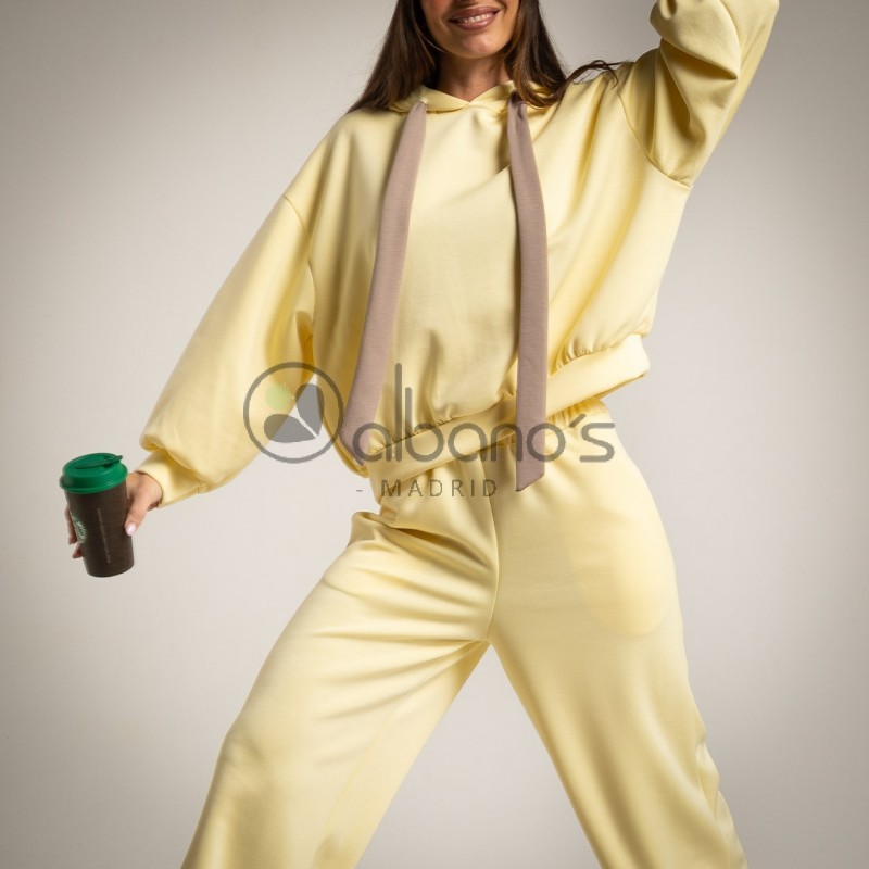 OVERSIZE HOODED SWEATSHIRT MAXI DRAWSTRING REF. 5729-63