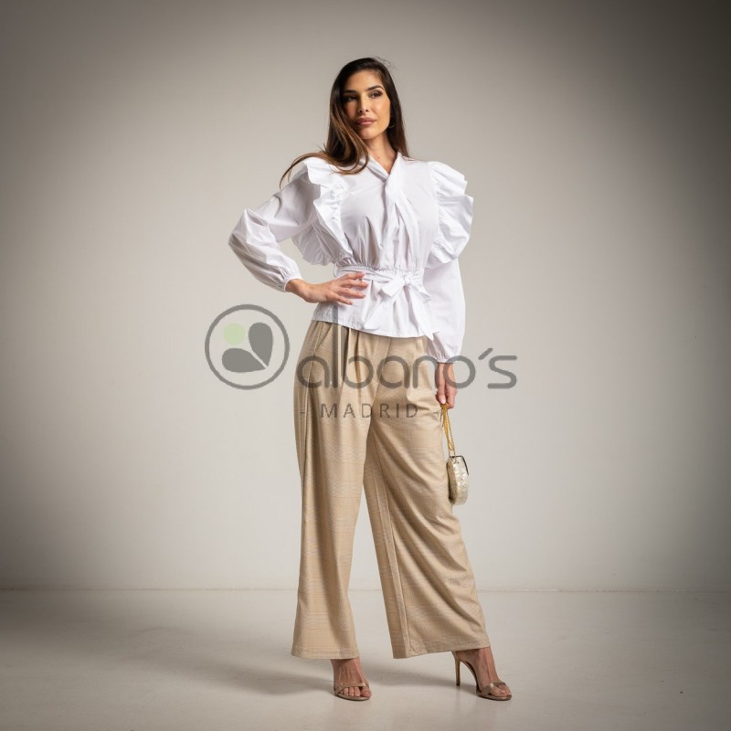 CAMISA VOLANTES LAZADA RICHELIEU REF.321035-1